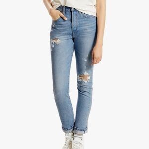 Levi’s high rise 501 skinny jeans
